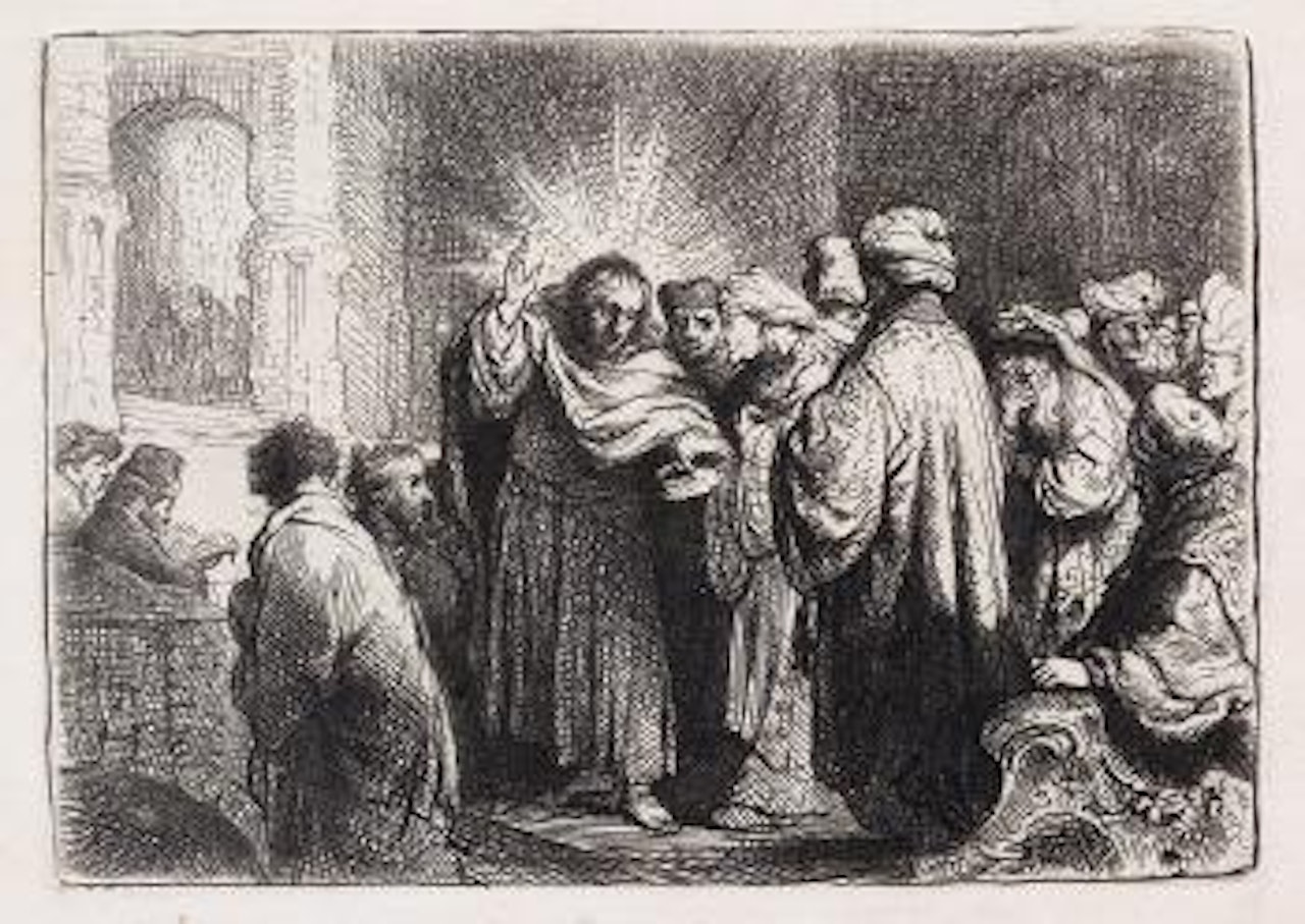 The Tribute Money by Attributed to Rembrandt Harmensz van Rijn