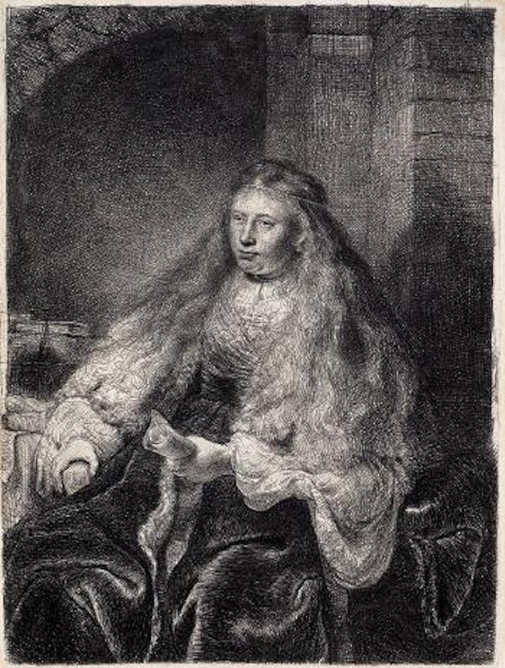 The Great Jewish Bride by Attributed to Rembrandt Harmensz van Rijn