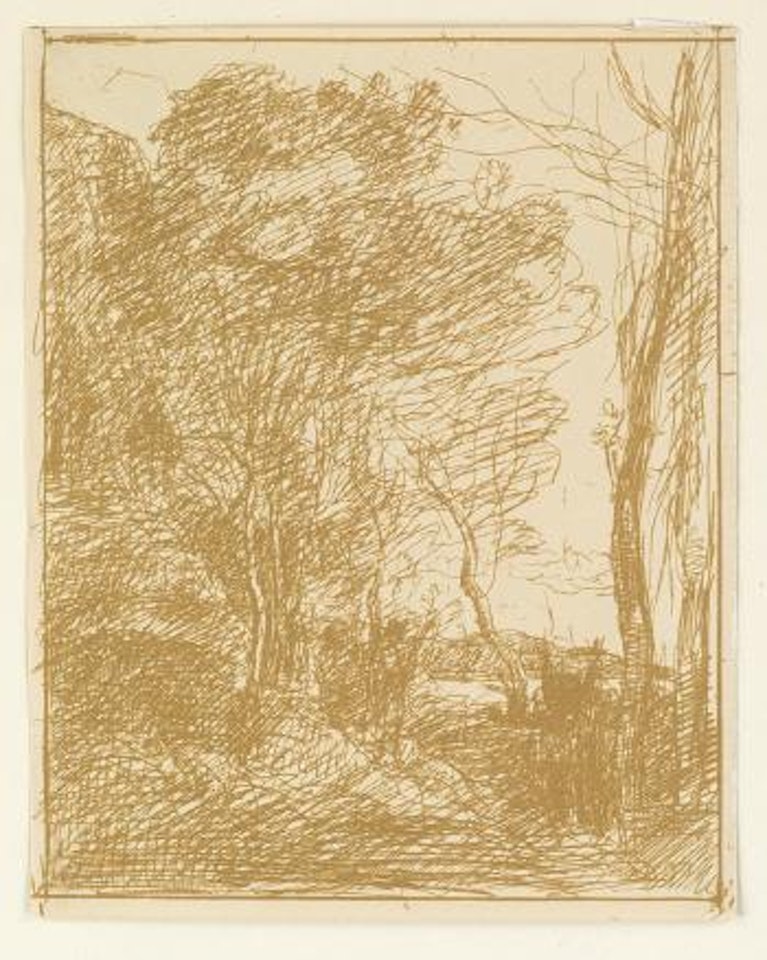 La ronde gauloise by Jean Baptiste Camille Corot
