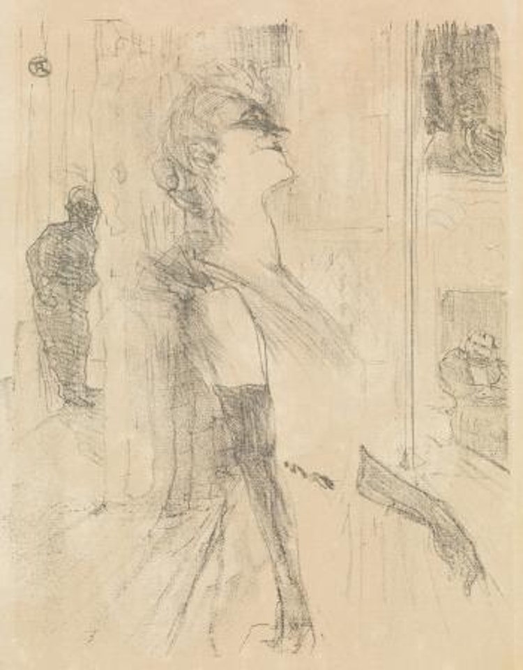 Yvette Guilbert, sur la scéne by Henri de Toulouse-Lautrec