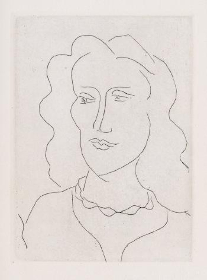 Jeune Femme, Visage De Trois-quarts by Henri Matisse