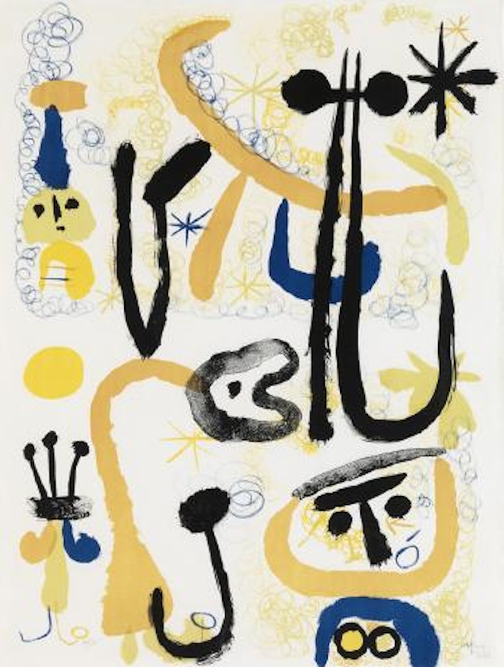 Personnages Et Animaux by Joan Miró
