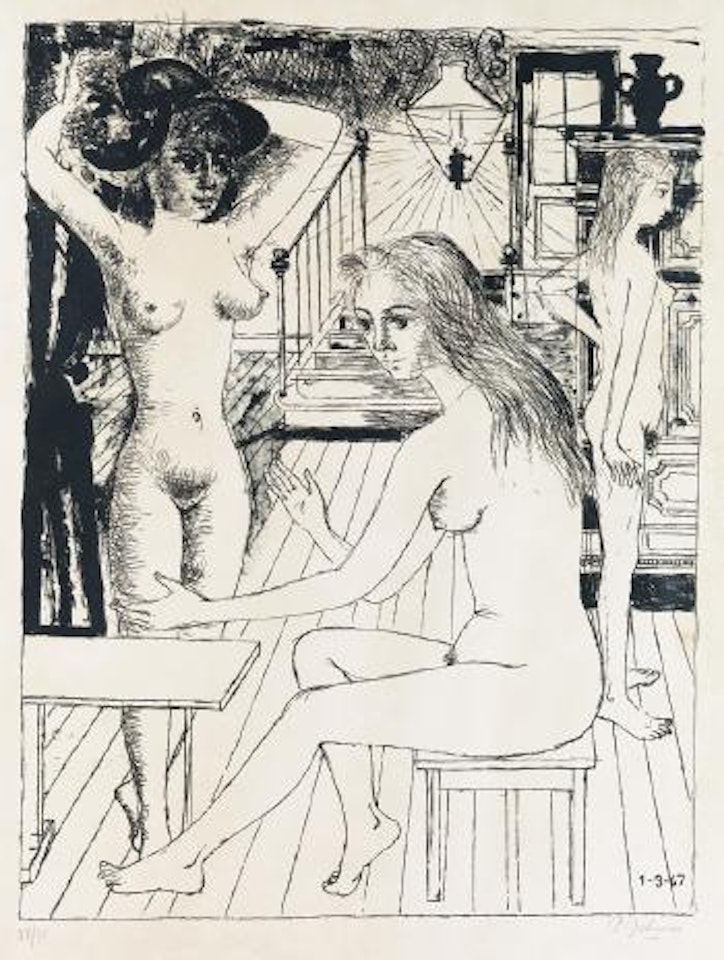 Jeunes Filles by Paul Delvaux