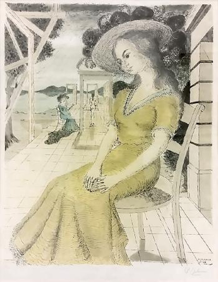 Anne songeuse by Paul Delvaux