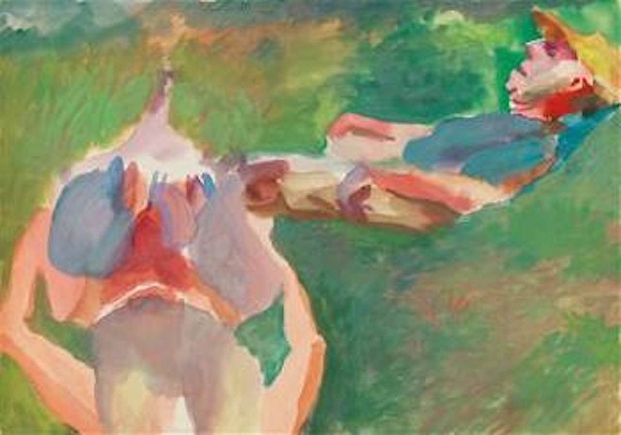 In the garden by Maria Lassnig