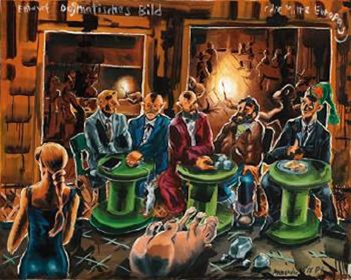 Entwurf dogmatisches Bild - die Mitte Europas by Jörg Immendorff