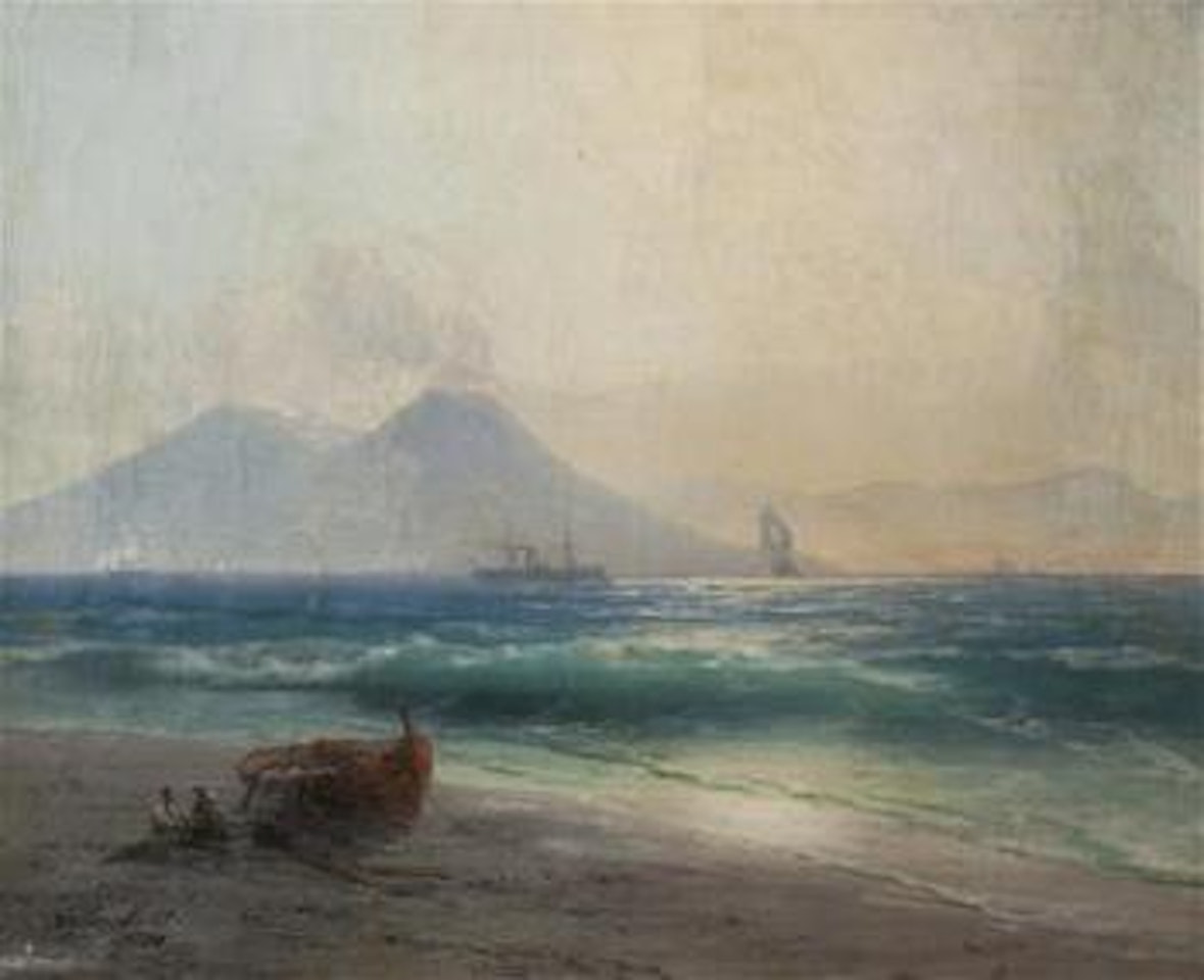 View of Vesuv by Ivan Konstantinovich Aivazovsky