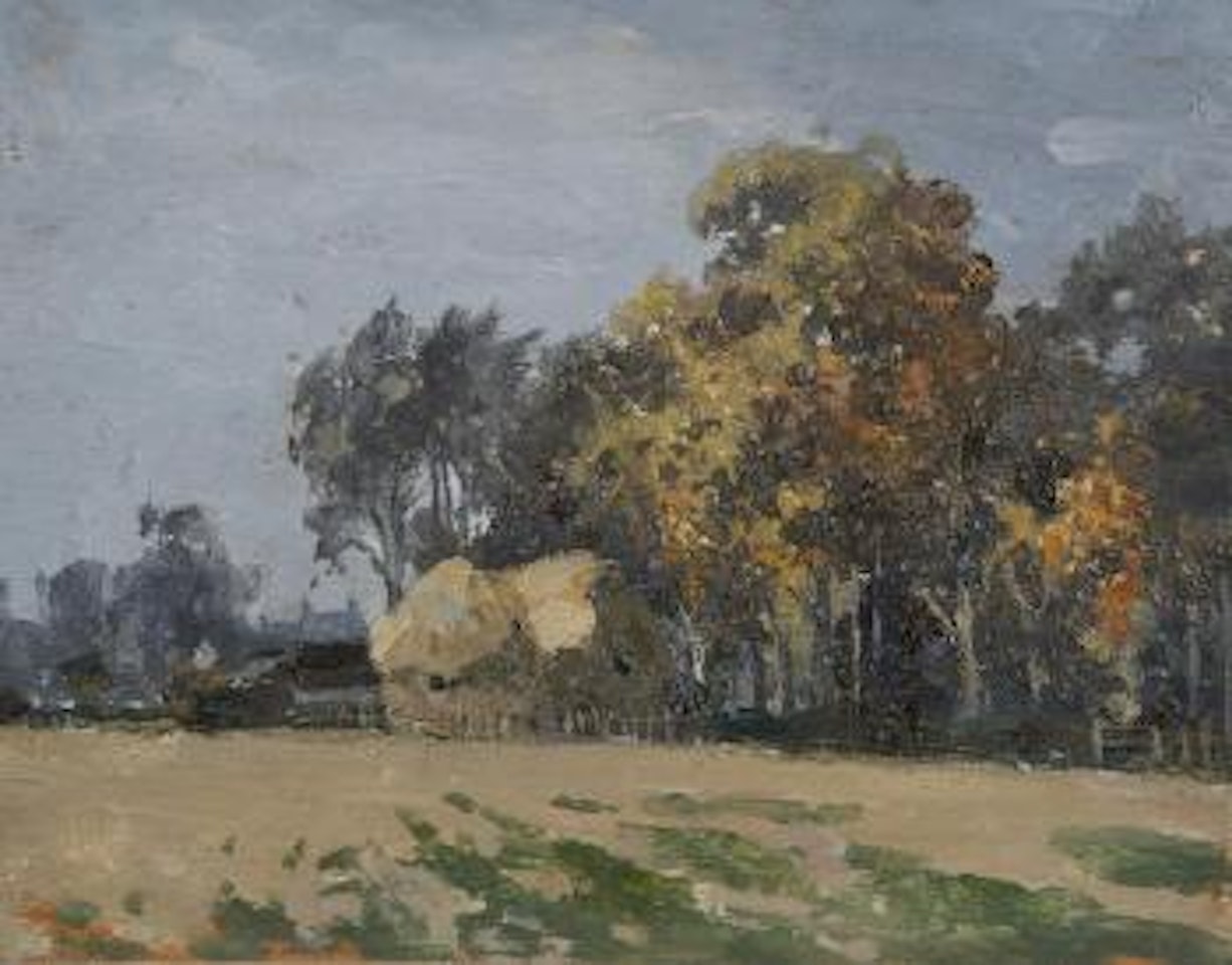Haystacks at Hobland Hall by Campbell Mellon