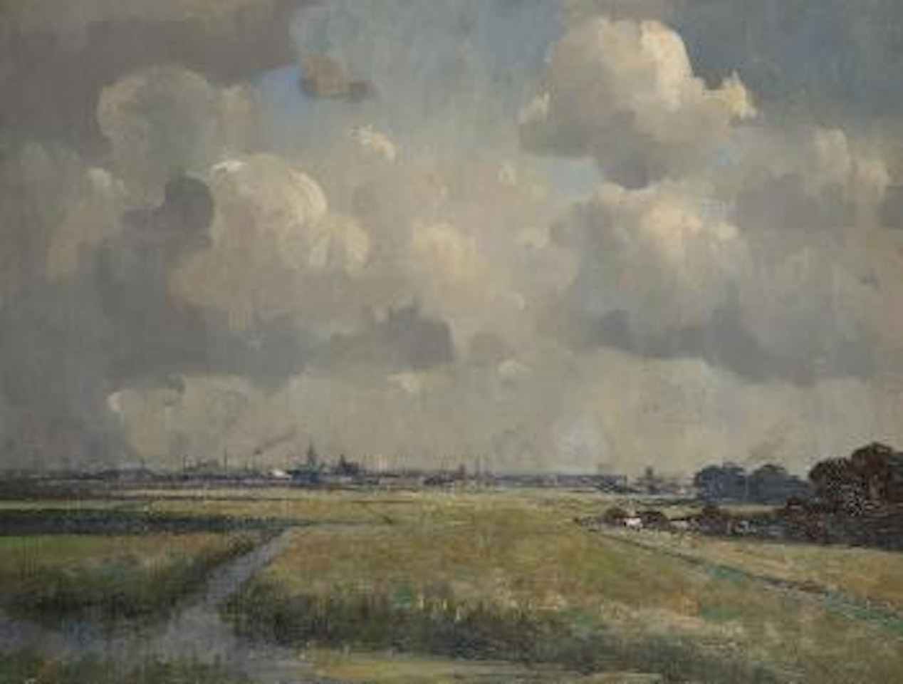 Looking over Flatford Marshes towards Great Yarmouth by Campbell Mellon