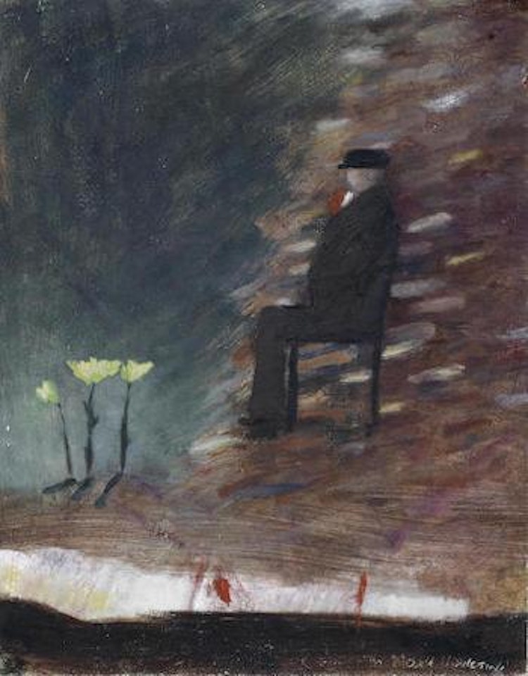 Man on a Seat by Mary Newcomb
