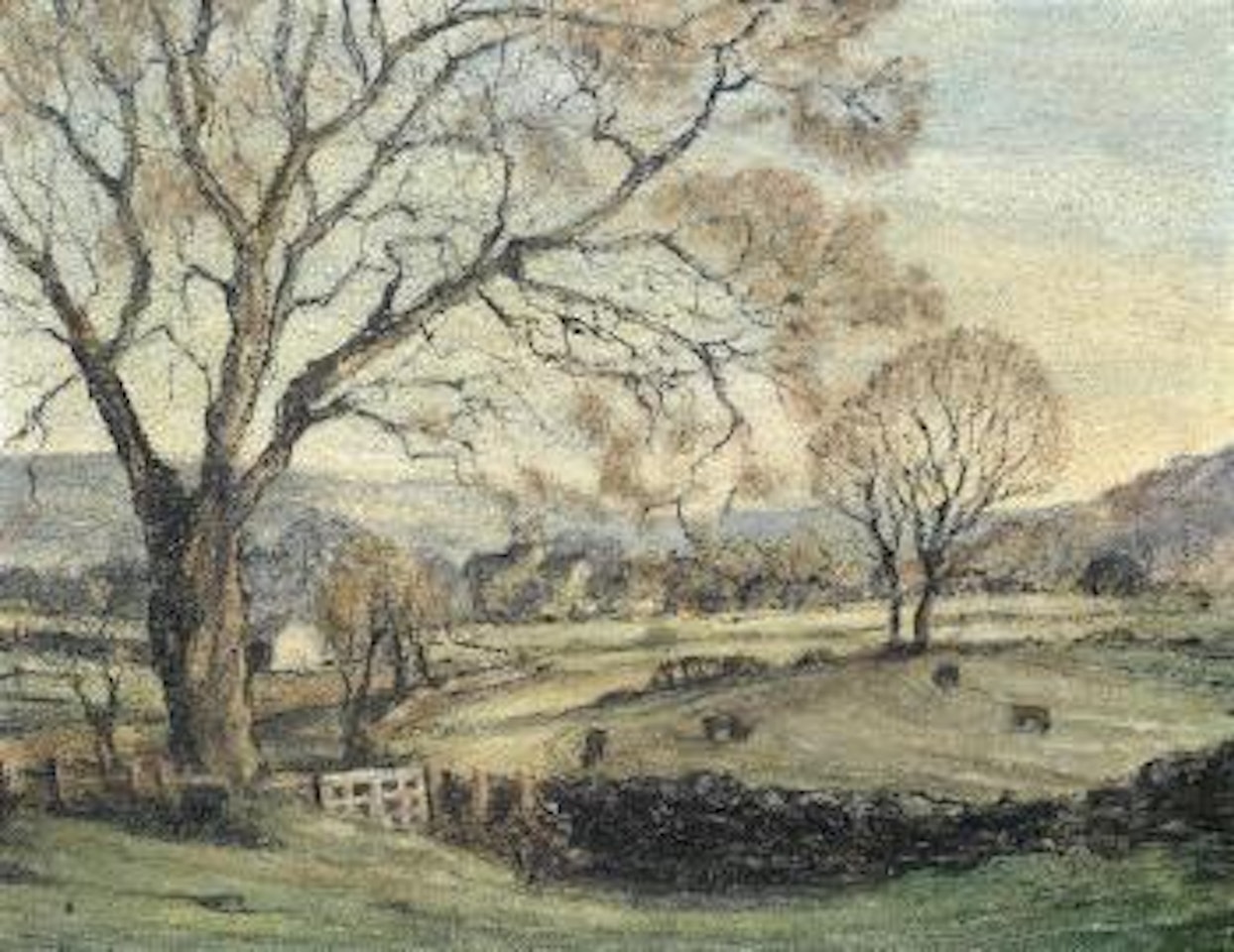 Early spring evening in Cartmel by Helen Bradley