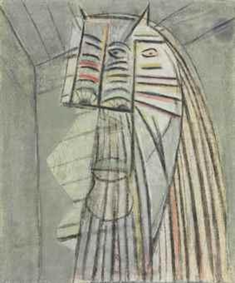 Tête (Femme-cheval) by Wifredo Lam