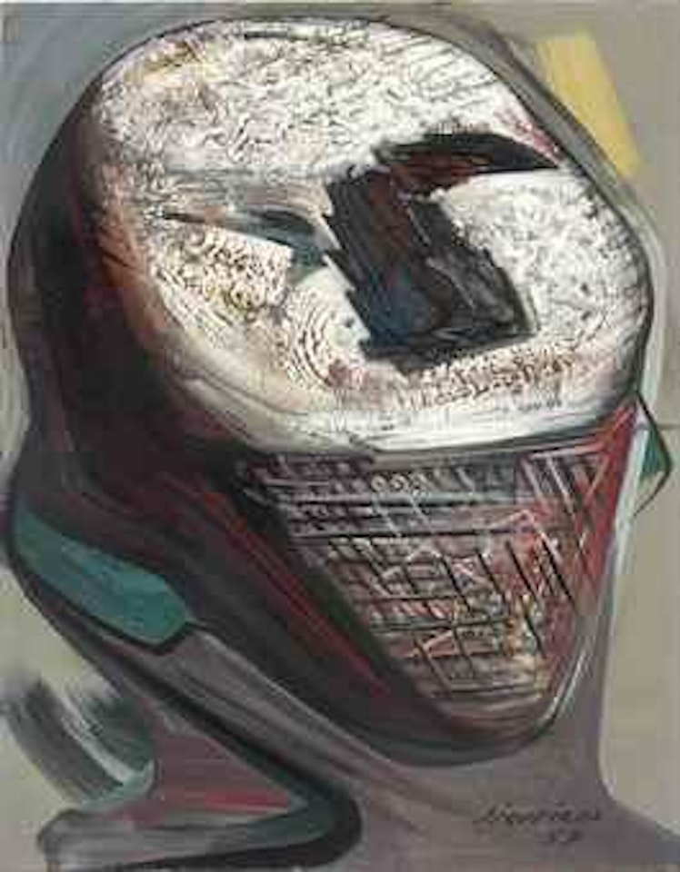El ídolo caído (also known as Rostro con trazos) by David Alfaro Siqueiros