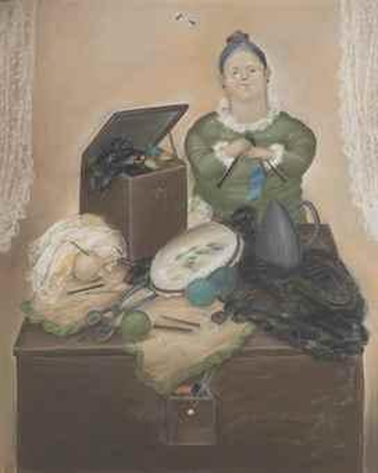 El cuarto de costura by Fernando Botero