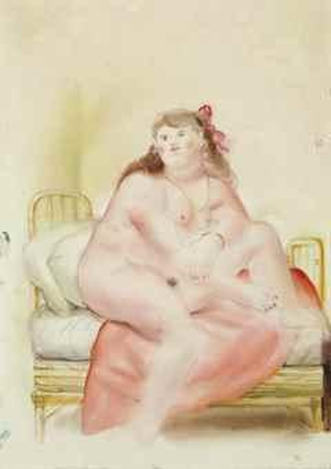 Femme au lit by Fernando Botero