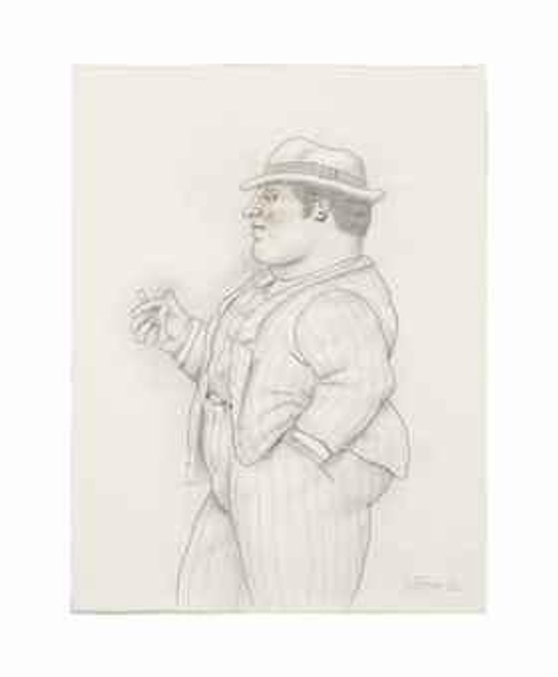 Untitled (Man in Profile) by Fernando Botero