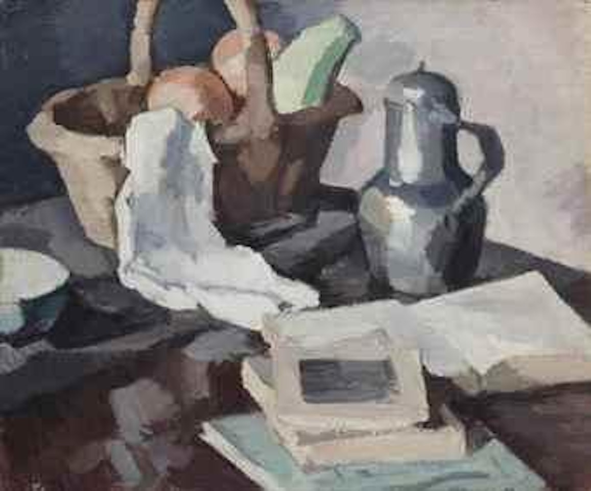 Still life with Pewter Flagon by Samuel John Peploe