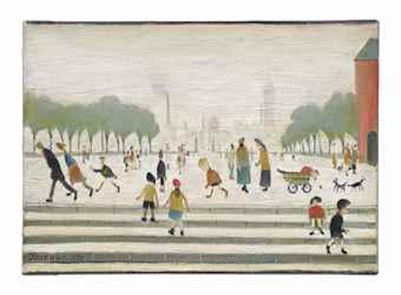 Park and Steps by Laurence Stephen Lowry