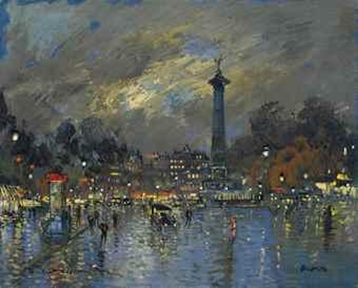 Bastille by Konstantin Alekseevich Korovin