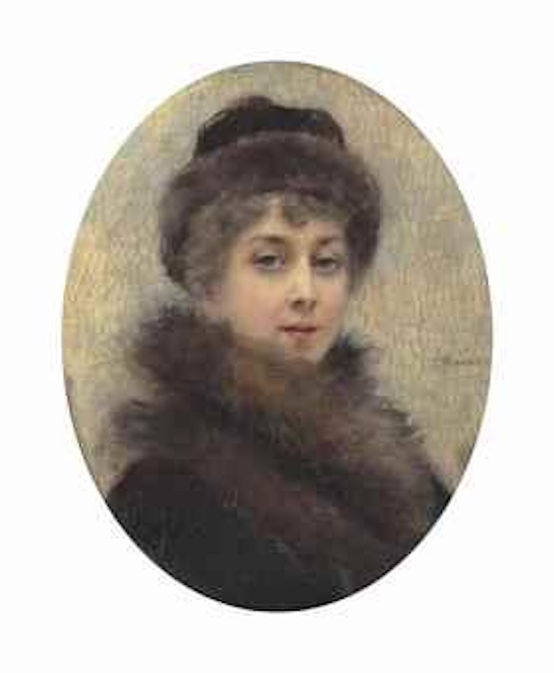 Portrait of Maria Matavtina (1869-1919), the artist's third wife by Konstantin Makovsky
