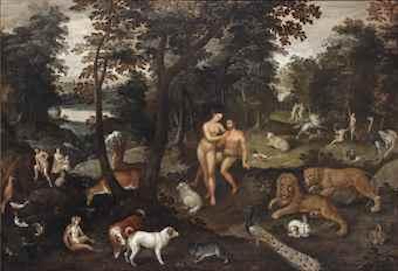 The Garden of Eden with the Fall of Men by Frederik Bouttats