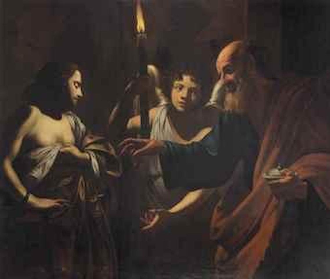 Saint Peter visiting Saint Agatha in prison by Simon Vouet
