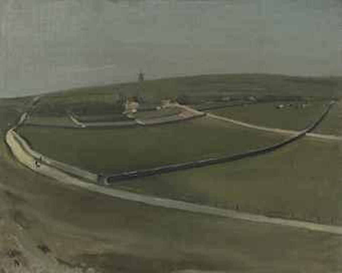 The Downs with Distant Windmill, Rottingdean by William Nicholson