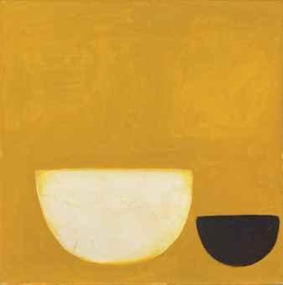 Black and White on Yellow by William Scott