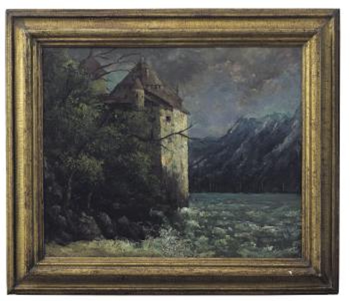 Le chateau de Chillon by Gustave Courbet