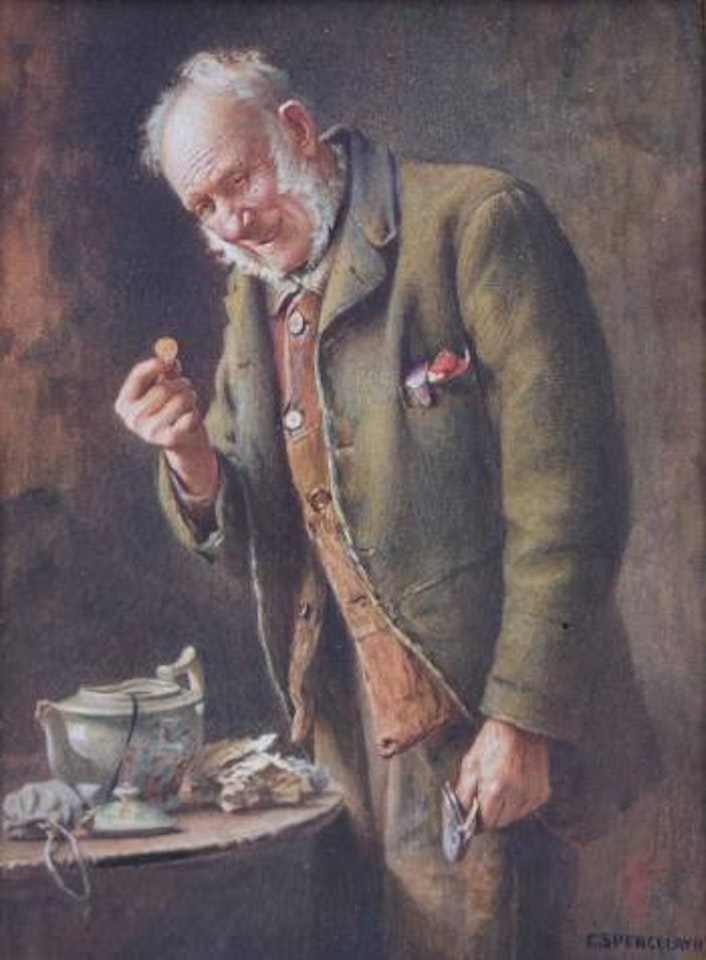 The Treasured Yellow-Boy by Charles Spencelayh