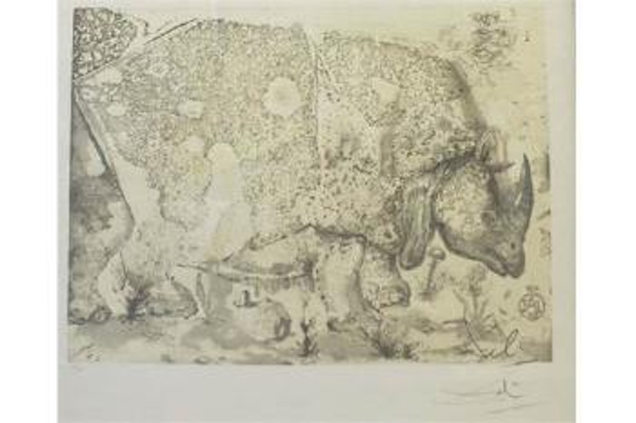 Le Rhinocéros by Salvador Dali