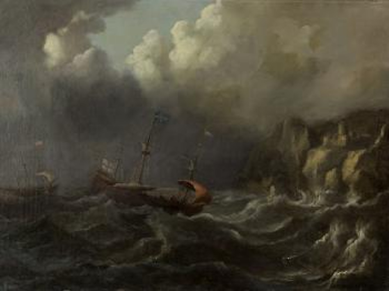 Seascape by Pieter van de Velde