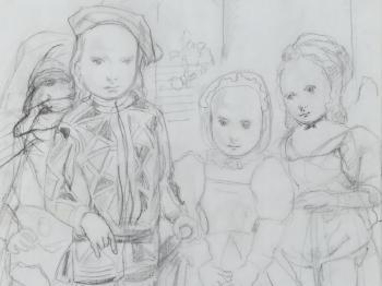Arlequins & Ses Colombines by Leonard Tsuguharu Foujita