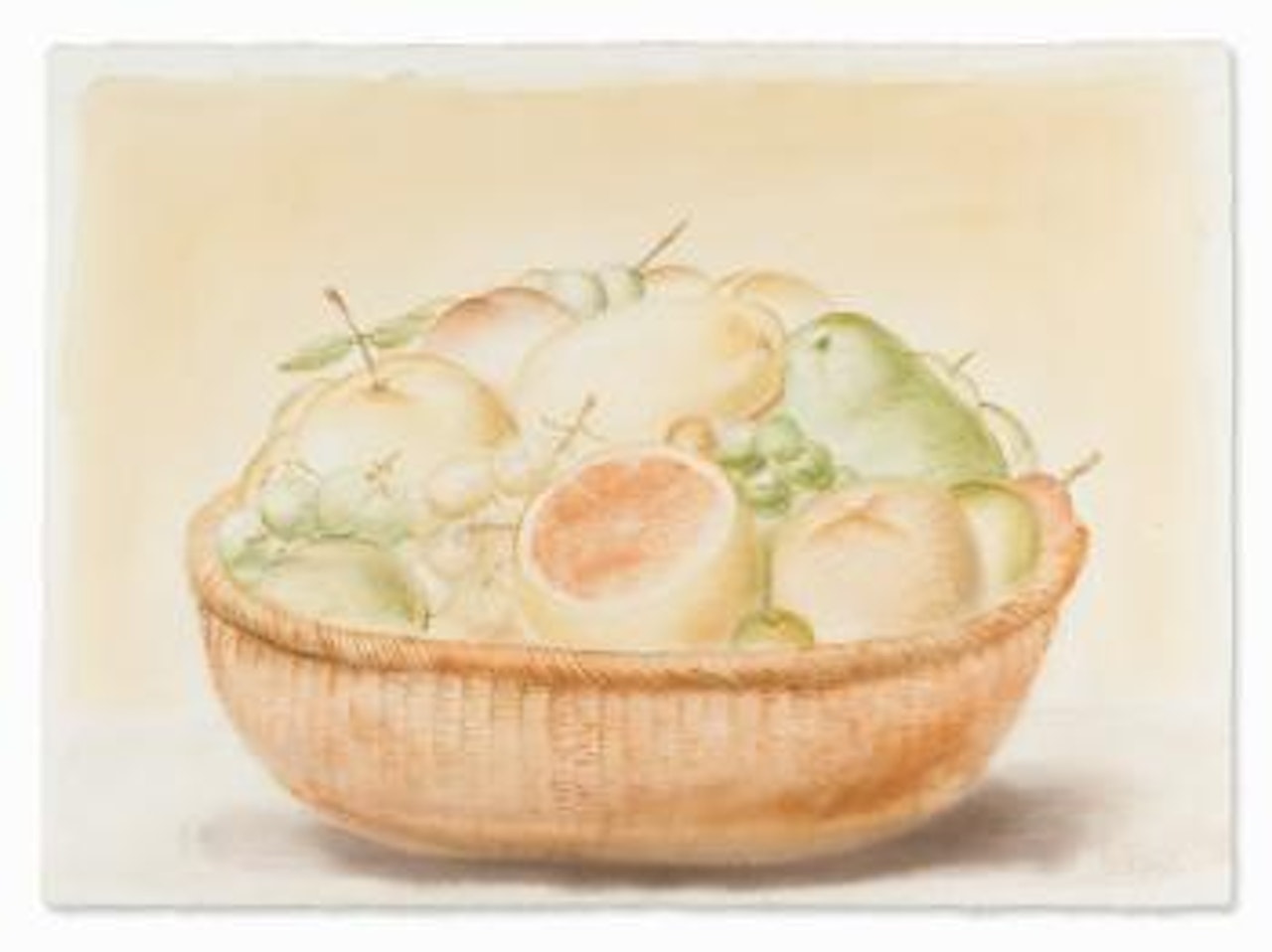 Still Life with Fruit by Fernando Botero