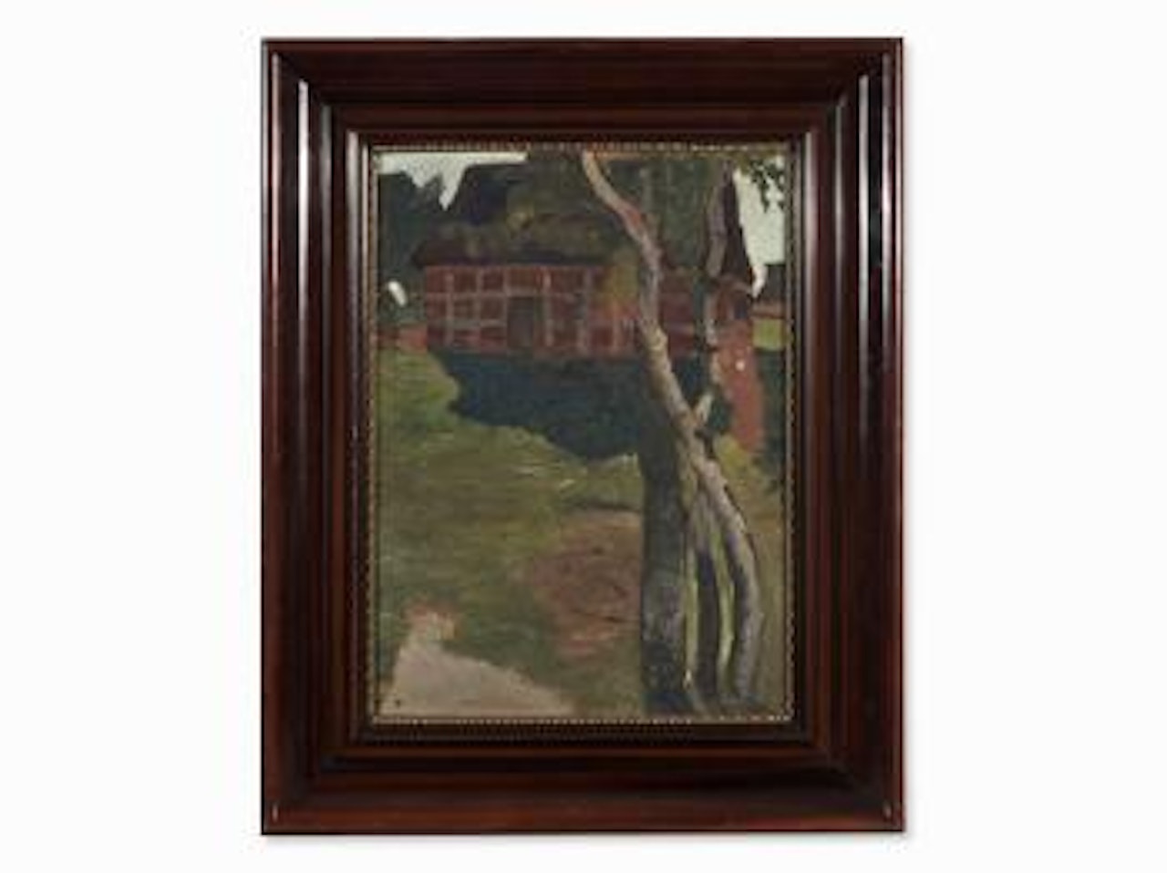 Red House with Birches by Paula Modersohn-Becker