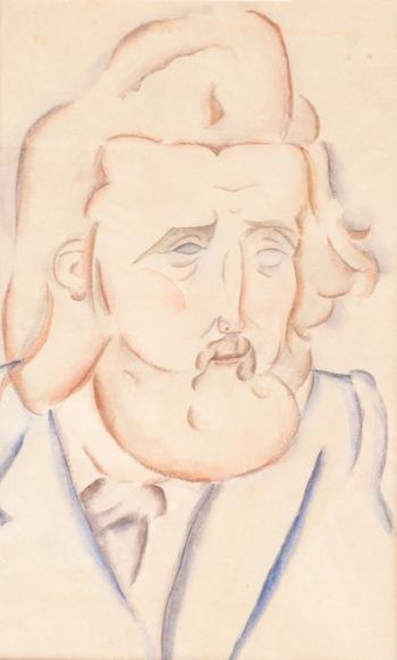 Portrait d'homme à la barbe by Leonard Tsuguharu Foujita