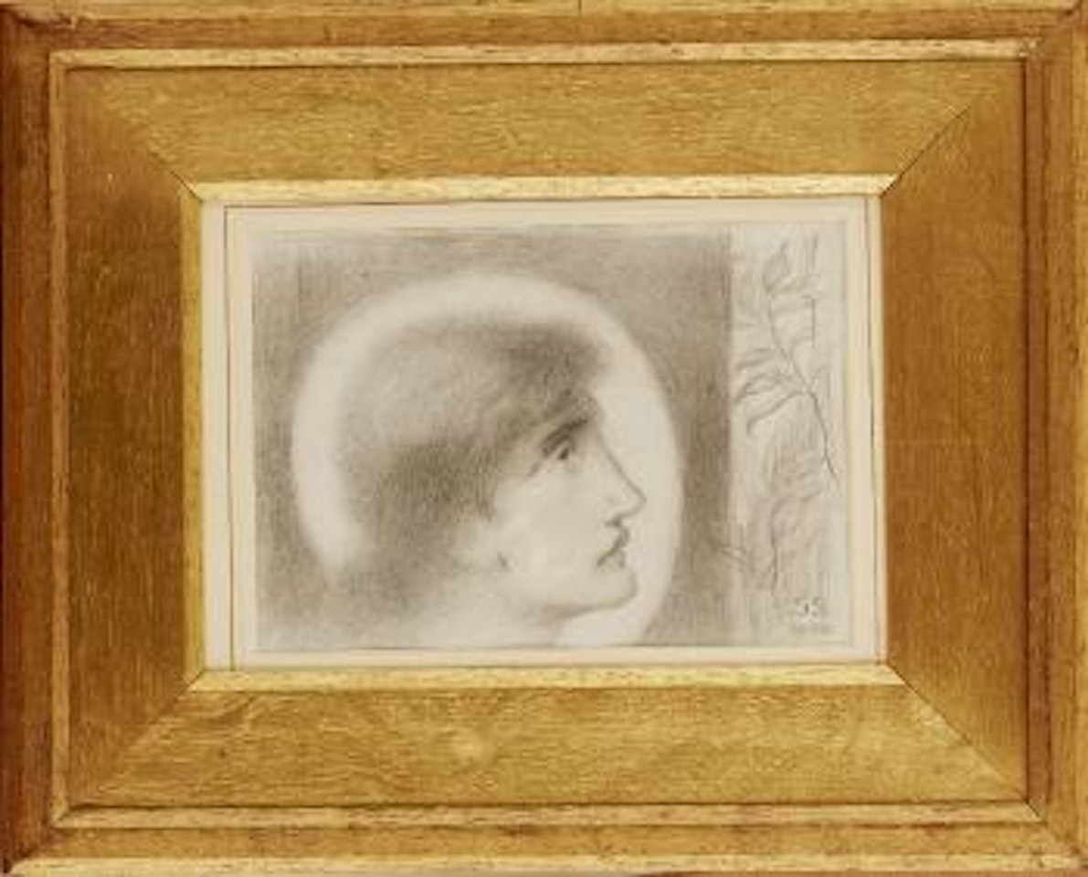 Head of an angel by Simeon Solomon