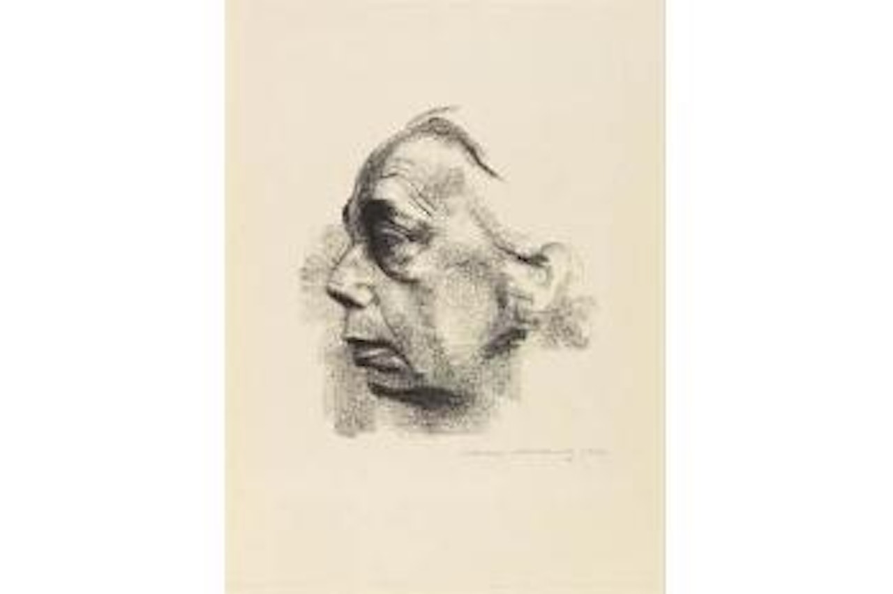 Selbstbildnis im Profil by Kathe Kollwitz