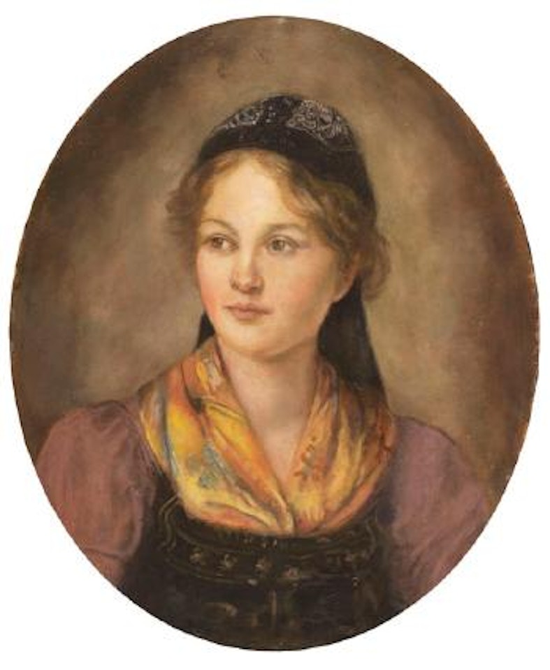 Mädchenporträt by Franz von Defregger