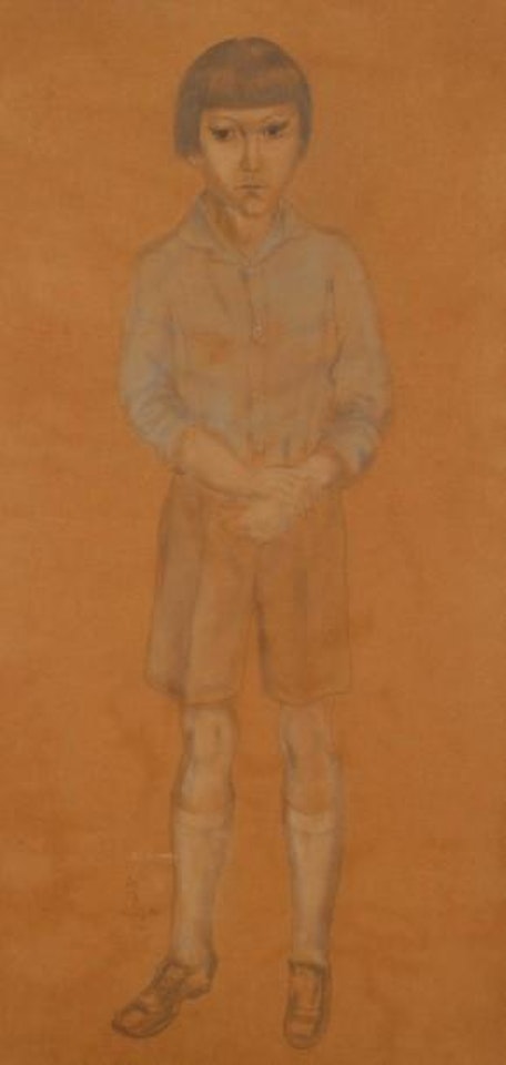 Portrait en pied de J.-B. Pontalis âgé de six ans by Leonard Tsuguharu Foujita