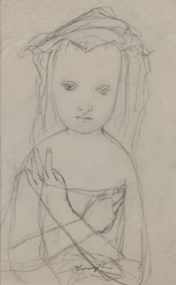 Fillette aux bras croisés by Leonard Tsuguharu Foujita