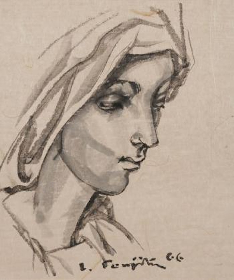 Madone de profil by Leonard Tsuguharu Foujita