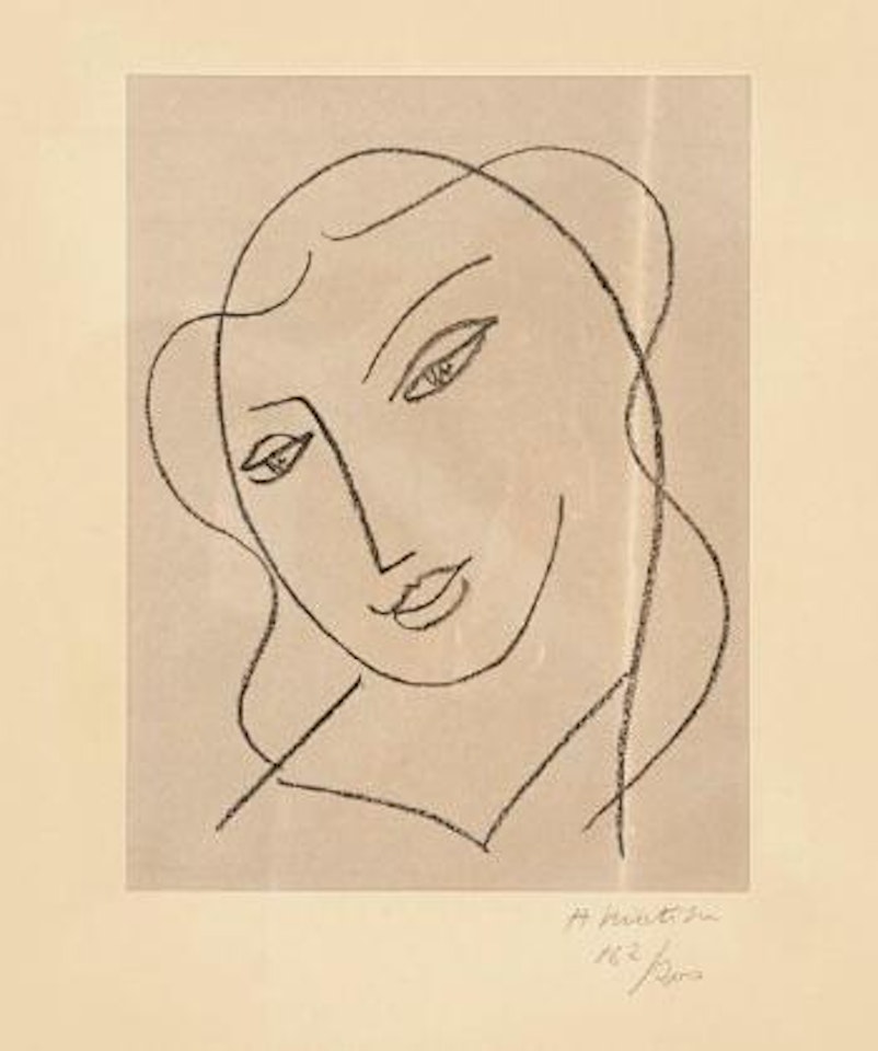 Étude pour la Vierge 'Tête voilée' by Henri Matisse