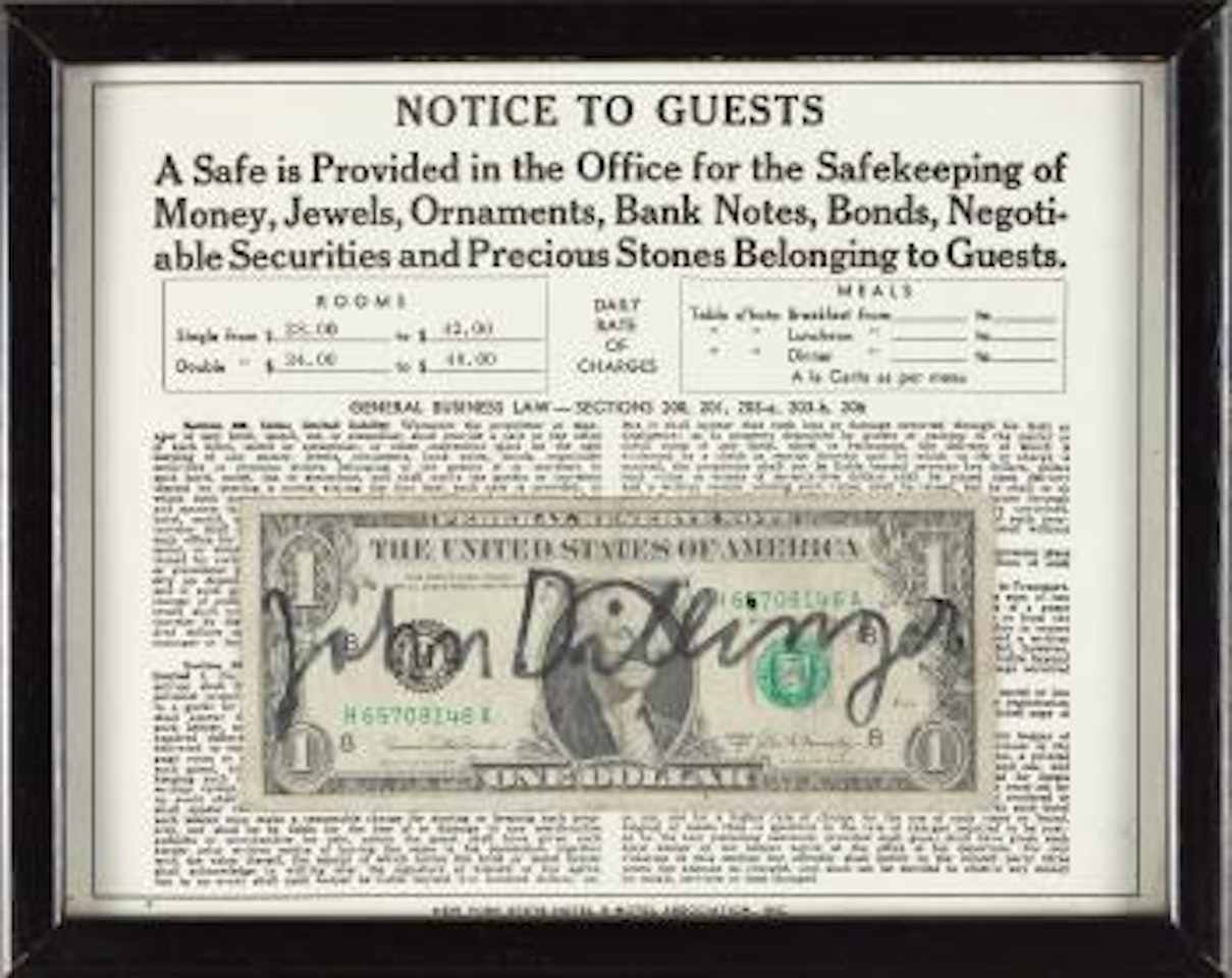 Notice to Guests by Joseph Beuys
