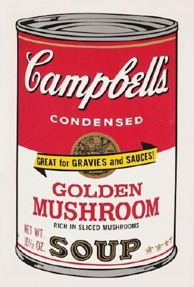 Campbell’s Soup II. Golden Mushroom by Andy Warhol