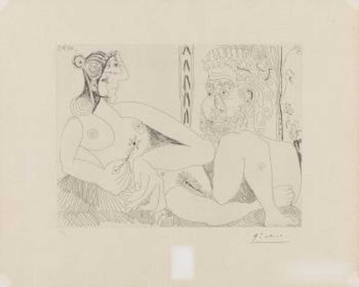 Il pittore e la modella by Pablo Picasso