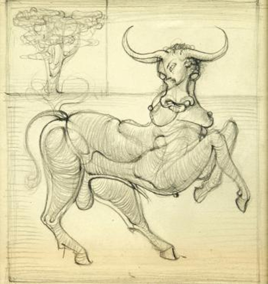 Etude pour l'ex-libris de Camille Aboussouan by Hans Bellmer