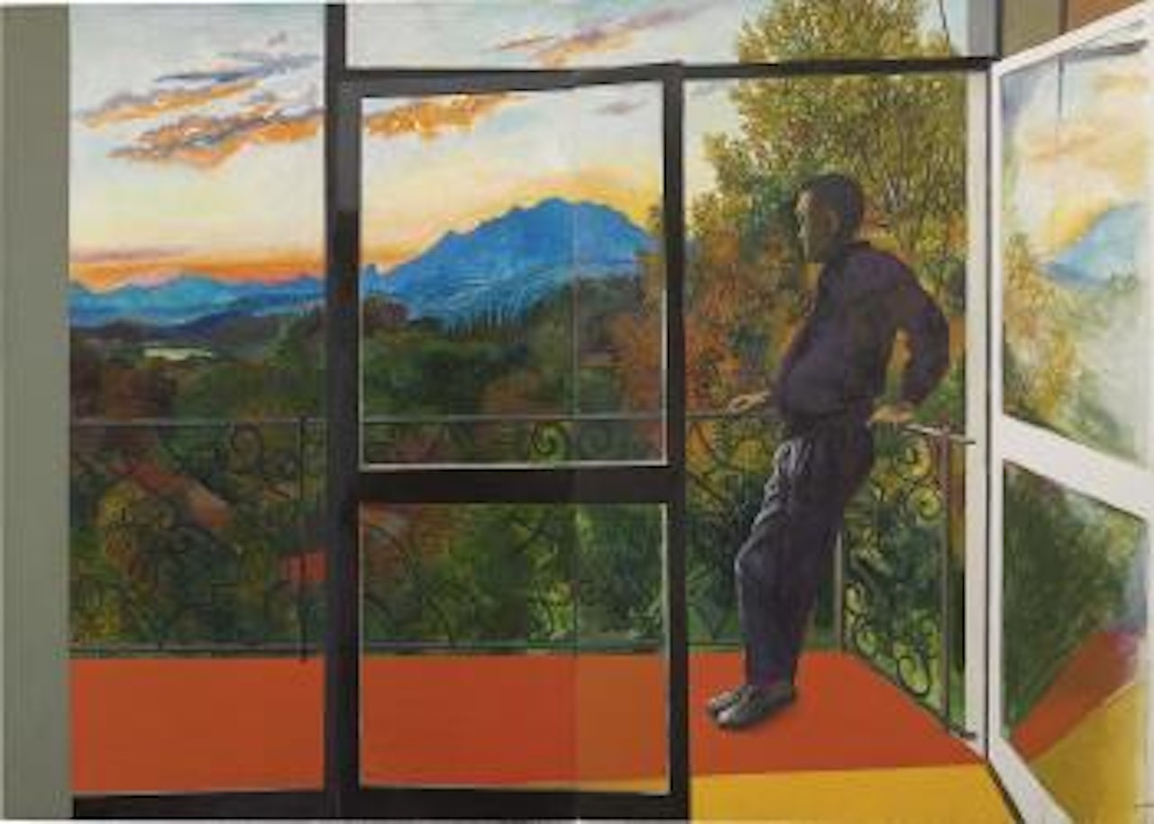 Balcone a Velate, al tramonto by Renato Guttuso