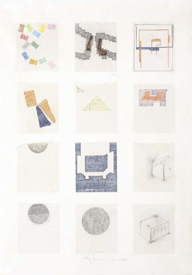 Senza titolo (Carta quadrettata) by Alighiero Boetti