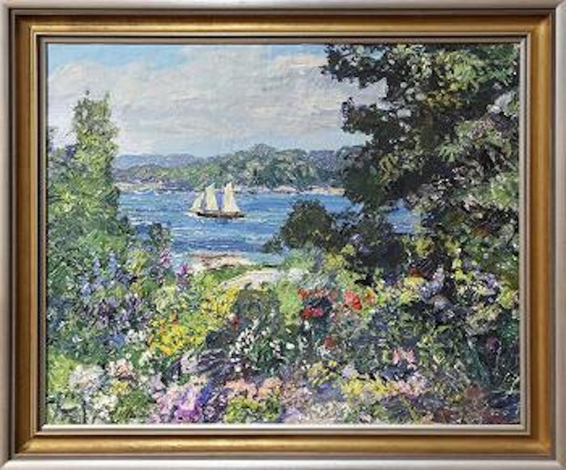 Boothbay garden by Edward Willis Redfield